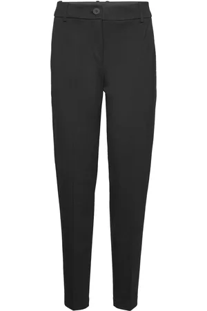 ESPRIT Pants Woven Bottoms Trousers Straight Leg Black