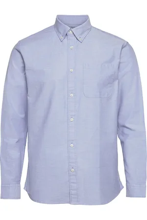 SELECTED Slhregrick-Ox Shirt Ls Noos Tops Shirts Casual Blue
