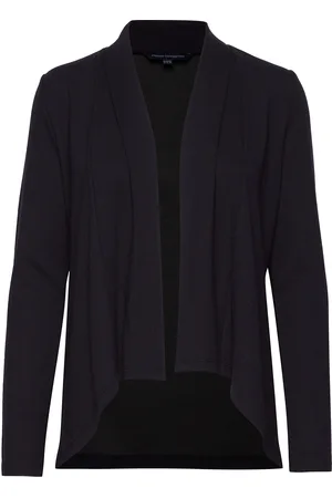 French Connection Josie Jersey Drape Front Jckt Tops Knitwear Cardigans Navy
