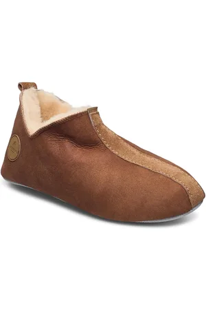 Shepherd Lina Slippers Hjemmesko Brown