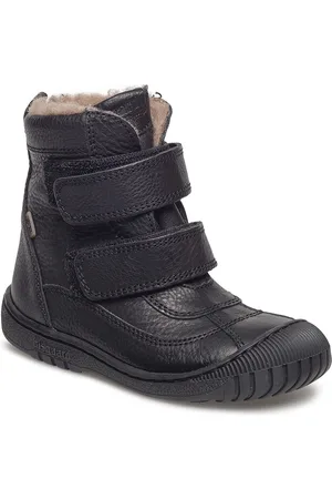 Bisgaard Ellis Tex Vinterstøvler Med Burrebånd Black