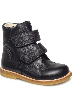 ANGULUS Boots - Flat - With Velcro Vinterstøvler Med Burrebånd Black