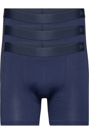 Resteröds Kalle Bamboo 3-Pack Boxershorts Blue