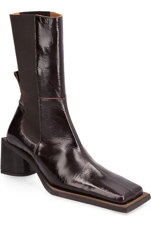 Miista Minnie French Roast Crack Boots Shoes Boots Ankle Boots Ankle Boots With Heel Brown