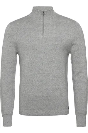 Dockers Core 45295 Zip Tops Knitwear Half Zip Jumpers Grey