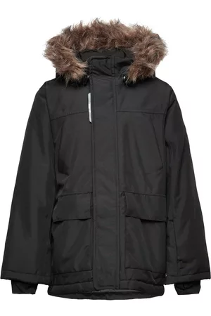 NAME IT Nkmsnow10 Jacket Solid Fo Outerwear Snow/ski Clothing Snow/ski Jacket Sort