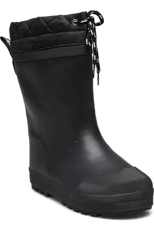 ANGULUS Rainboots With Woollining Shoes Rubberboots High Rubberboots Black
