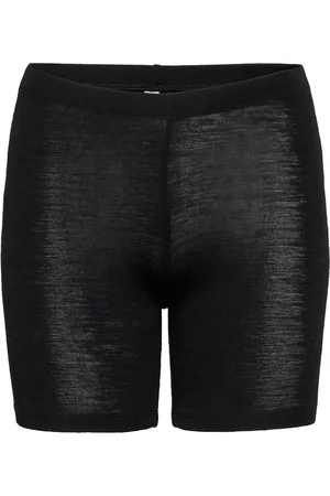 Lindex Biker Leggings Merino Wool Shorts Black
