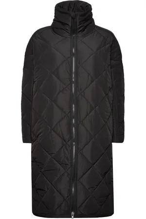 Norr Alma Slit Quilted Jacket Foret Jakke Black