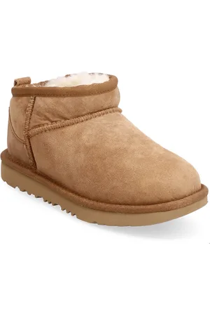 UGG K Classic Ultra Mini Vinterstøvler Pull On Brown
