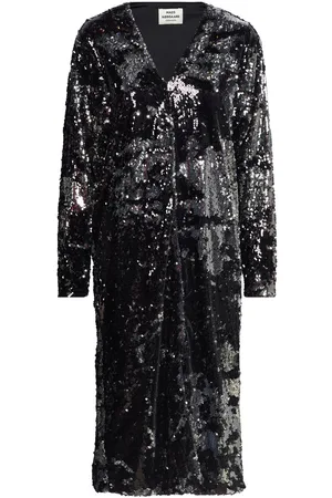 Mads Norgaard Neo Sequins Phalia Dress Knælang Kjole Black