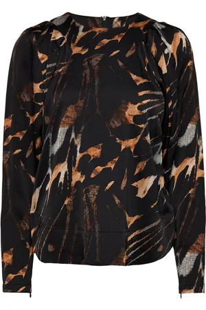 Copenhagen Muse Cmbelma-Blouse Tops Blouses Long-sleeved Multi/patterned