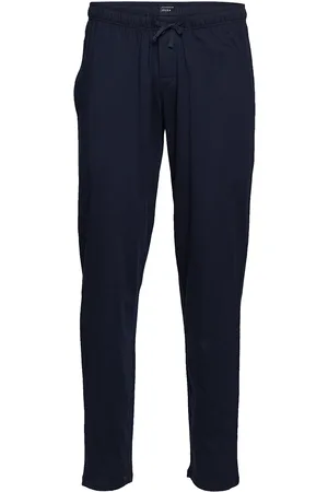 Schiesser Long Pants Hyggebukser Blue