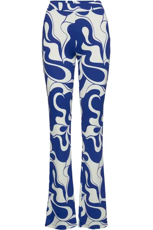 Envii Enmargaux Pants Aop 5347 Bottoms Trousers Flared Multi/patterned