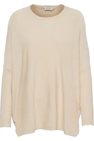Masai Mafanasi Tops Knitwear Jumpers Cream