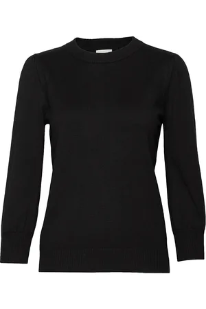 Minus Mersin Knit Tee Tops Knitwear Jumpers Black