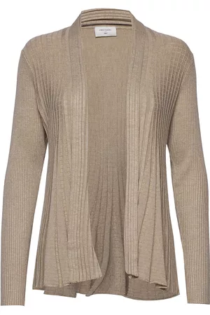 Freequent Cardigan From Freequent In A Soft Material With An Elegant Texture. The Cardigan Tops Knitwear Cardigans Beige