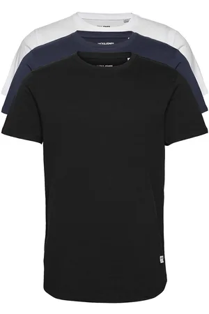 JACK & JONES Jjenoa Tee Ss Crew Neck 3Pk Mp Noos Tops T-Kortærmet Skjorte Black Jack & J S