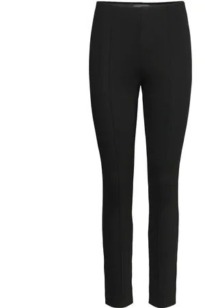 RESIDUS Lou Straight Pant Bottoms Trousers Slim Fit Trousers Black