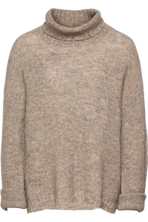 My Essential Wardrobe 11 The Knit Rollneck Tops Knitwear Turtleneck Beige