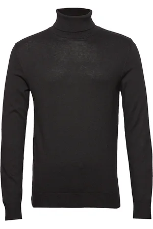 JACK & JONES Jjeemil Knit Roll Neck Noos Tops Knitwear Turtlenecks Black Jack & J S