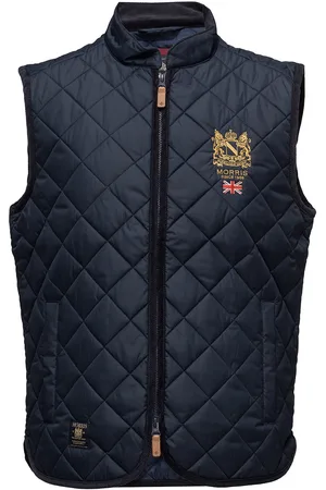 Morris Trenton Quilted Vest Designers Vests Navy