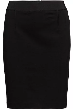 INWEAR Olally Knælang Nederdel Black