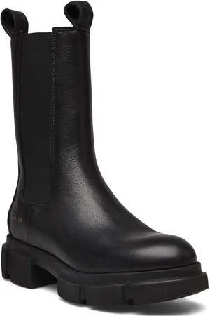 &Copenhagen Cph500 Suede Teddy Chocolate Shoes Chelsea Boots Black