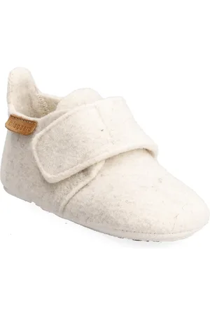 Bisgaard Baby Wool Slippers Hjemmesko Cream