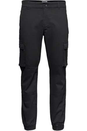 Only & Sons Onscam Stage Cargo Cuff Life 6687 Noos Bottoms Trousers Cargo Pants Black
