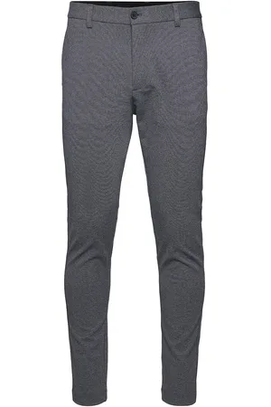 Clean Cut Milano Jersey Pants Bottoms Trousers Formal Blue