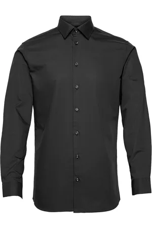 SELECTED Slhslimethan Shirt Ls Classic Noos Tops Shirts Business Black