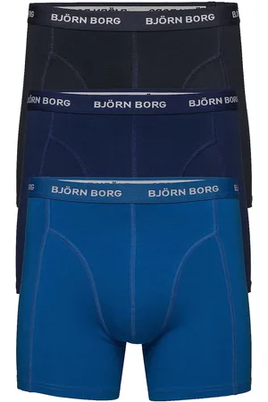 Björn Borg Cotton Stretch Boxer 3P Boxershorts Blue