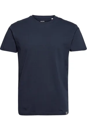 Mads Norgaard Organic Thor Tee Tops T-Kortærmet Skjorte Navy