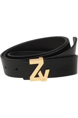 Zadig & Voltaire Zv Initiale La Belt 30Mm Natur Designers Belts Black