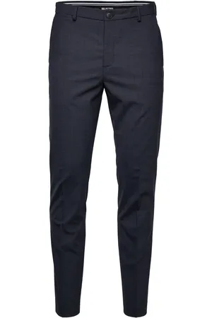 SELECTED Slhslim-Elon Trs Flex B Noos Bottoms Trousers Formal Navy