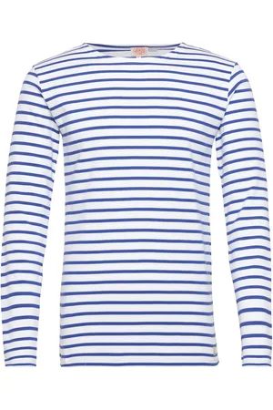 Armor.lux Breton Striped Shirt Héritage Designers T-Langærmet Skjorte Blue