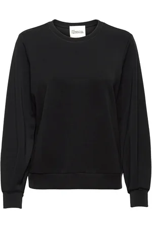 My Essential Wardrobe 23 The Sweat Blouse Tops Sweatshirts & Hoodies Sweatshirts Black