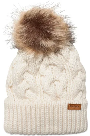 Barbour Penshaw Beanie Accessories Headwear Beanies White