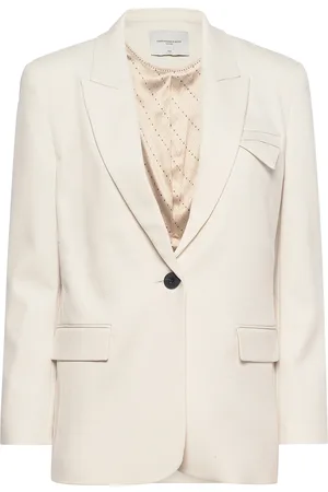 Copenhagen Muse Cmtailor-Ja Blazers Single Breasted Blazers Beige