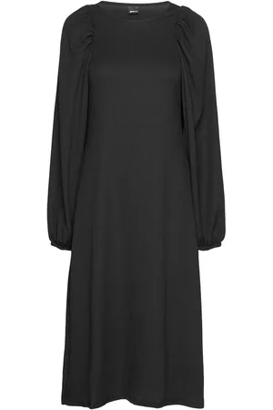 Gina Tricot Anni Dress Knælang Kjole Black