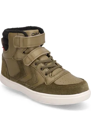 Hummel Stadil Winter High Jr Sport Winter Boots Winter Boots W. Velcro Khaki Green