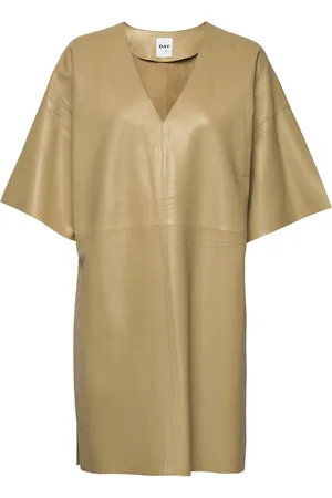 DAY Birger et Mikkelsen Margo - Soft Leather Tops Tunics Khaki Green