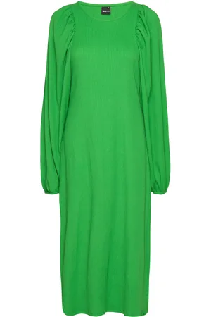 Gina Tricot Anni Dress Knælang Kjole Green