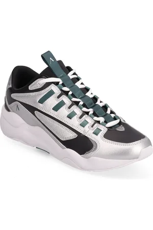 Arkk Copenhagen Apaze Leather F-Pro90 Silver Black Low-top Sneakers Multi/patterned
