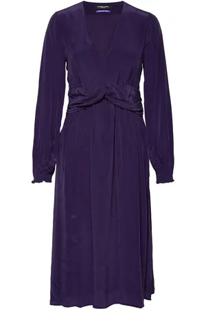Scotch&Soda Knotted Waist Detail V-Neck Dress Dresses Cocktail Dresses Pink