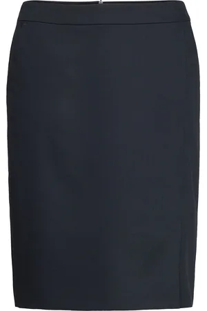 Gerry Weber Skirt Woven Short Knælang Nederdel Blue