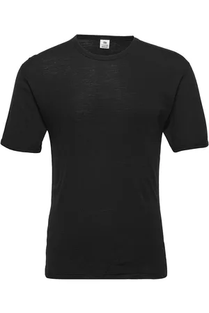 Dovre Wool T-Shirt Tops T-Kortærmet Skjorte Black