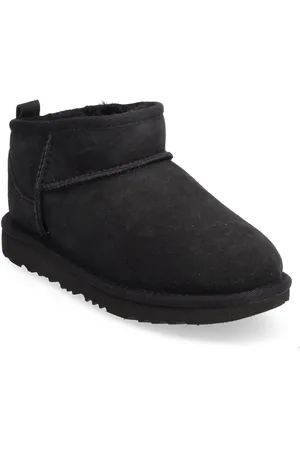UGG K Classic Ultra Mini Vinterstøvler Pull On Black