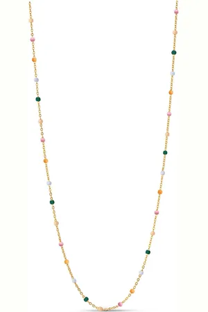 Enamel Necklace Lola Accessories Jewellery Necklaces Chain Necklaces Gold